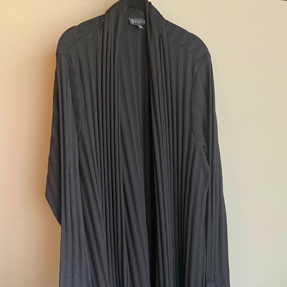 Long Ribbed Cardigan 2X